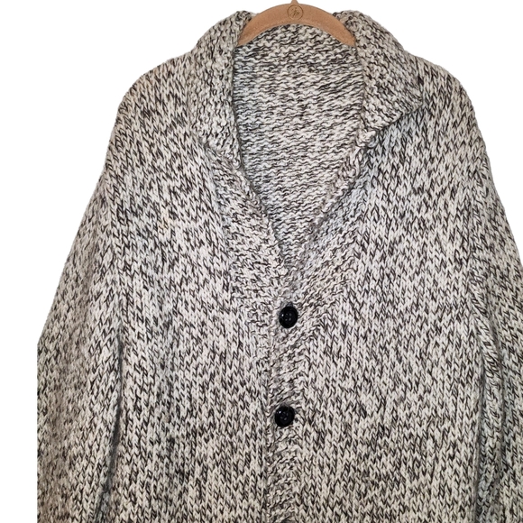 Vintage Button Down Knit Cardigan With Two Front Pockets Possibly Wool - Picture 3 of 4